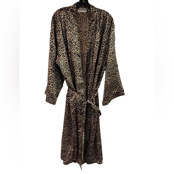 Vintage Bloomingdale’s Leopard Animal Print Robe Excellent Condition One… - Picture 1 of 5